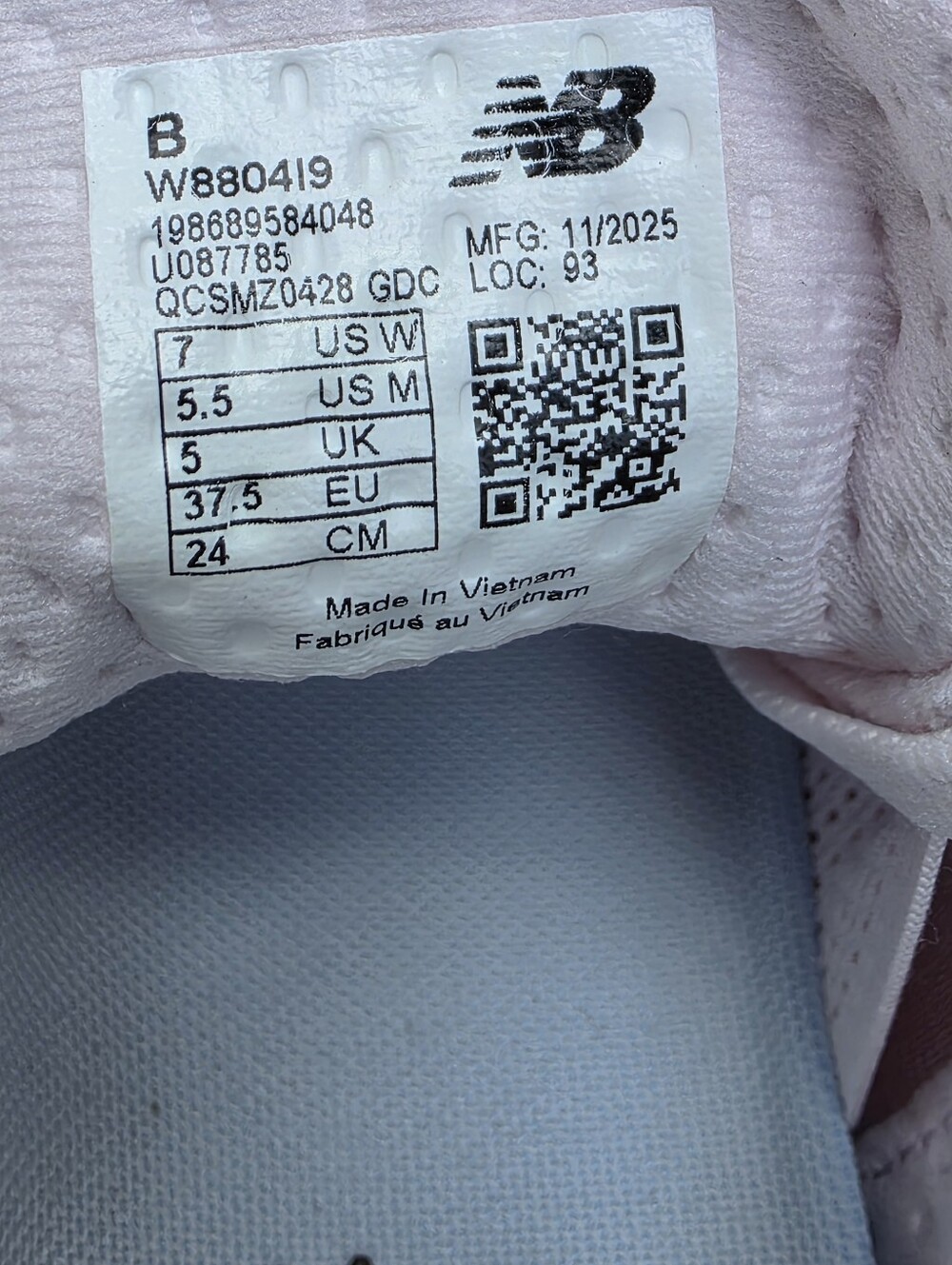 New Balance FF X 880 V15 W880419 Pink Running Shoe Women Sz 7 Men Sz 5.5 Worn 1x - Picture 11 of 11